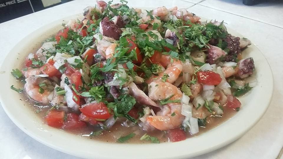 Ceviche de Pulpo Frito Mediano