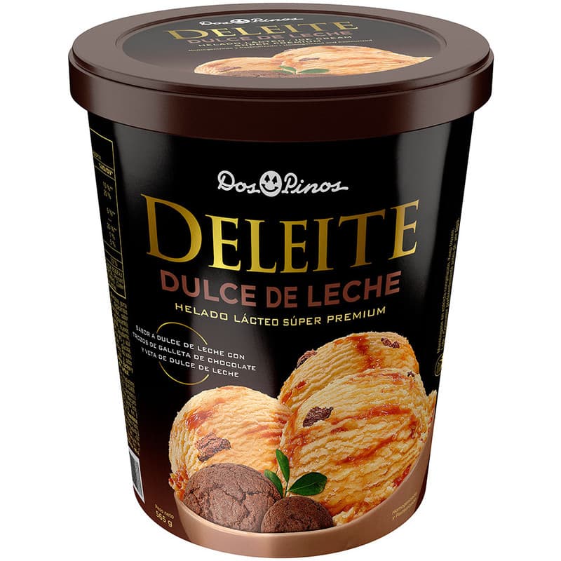 Helado Deleite Dos Pinos Dulce de Leche 1/4 gl