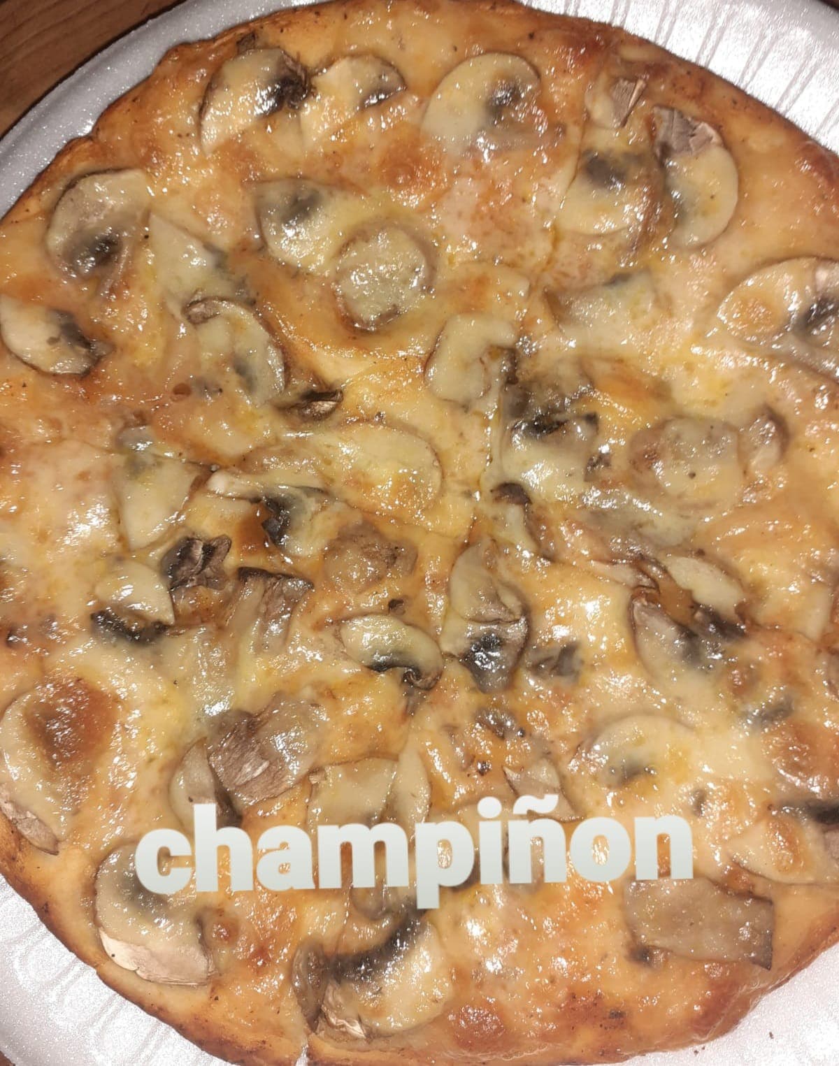 Pizza Champiñon + A La Diabla