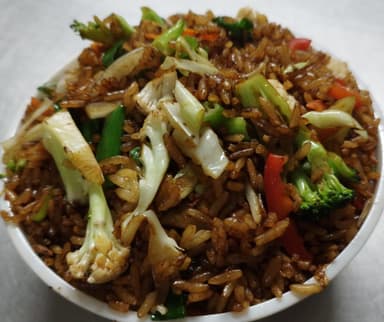 Arroz Frito con Vegetales Mixtos