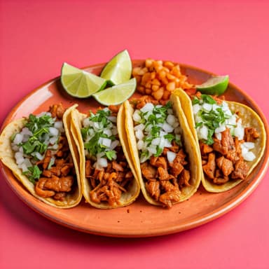 Tacos de Arrachera Tortilla de Maíz con Queso