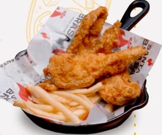 K Tiras de Pollo con Papas