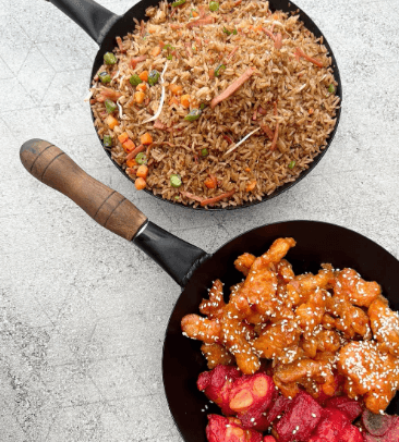 Arroz con Pollo a la Naranja 2 psnas con Gaseosa