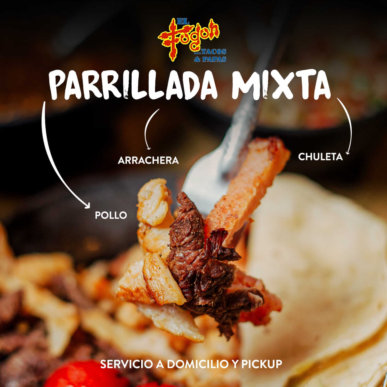 PARRILLADA MIXTA PASTOR/SIRLOIN PARA 4PERSONAS.