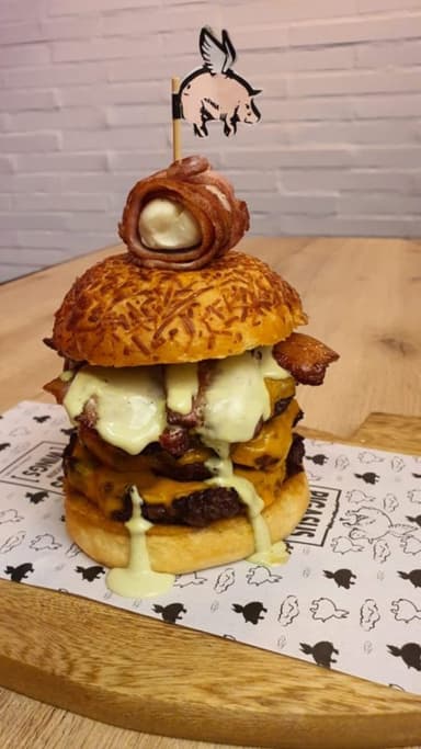 Combo Hamburguesa Triple Pig