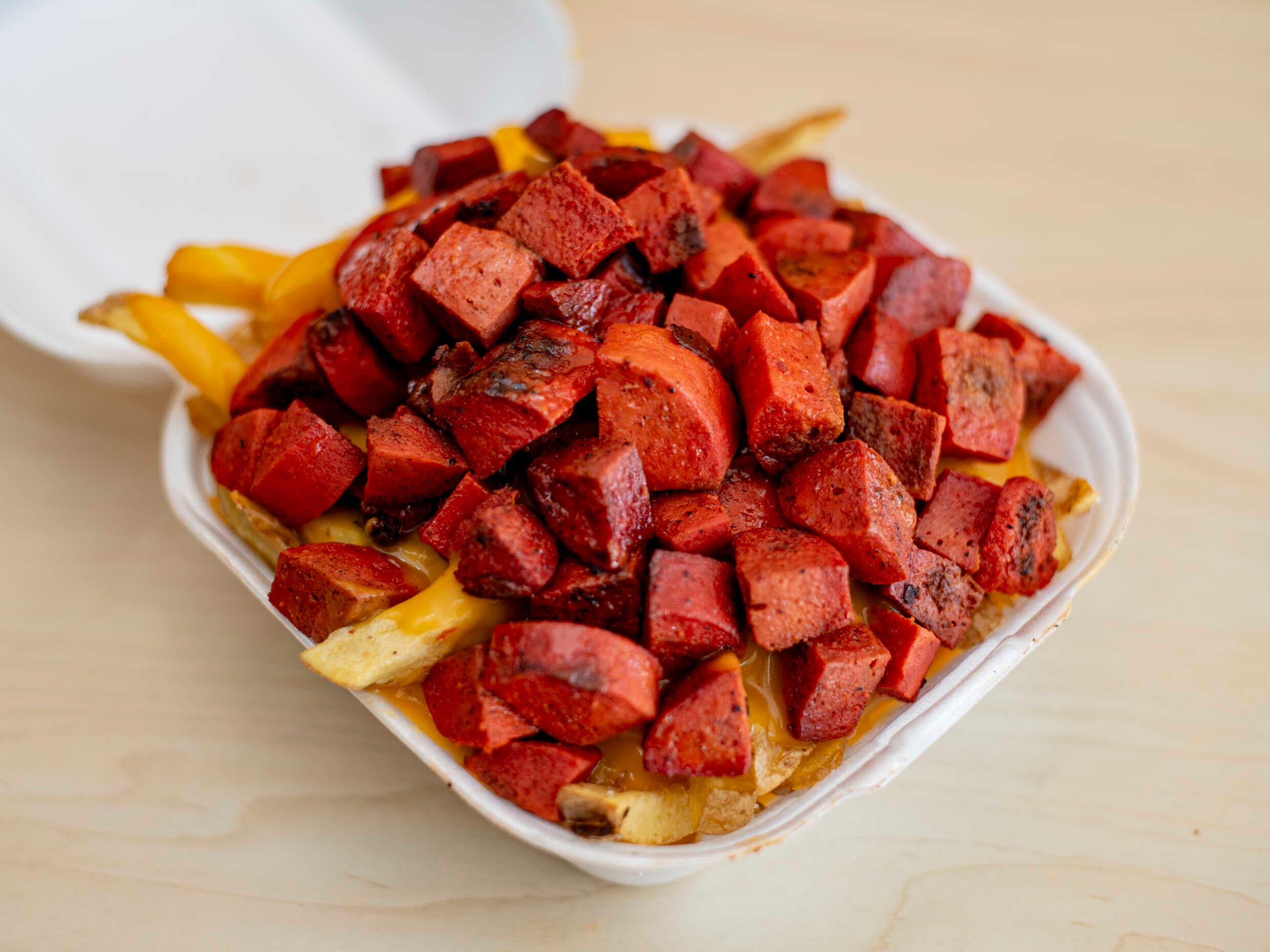 Papas con Salchicha