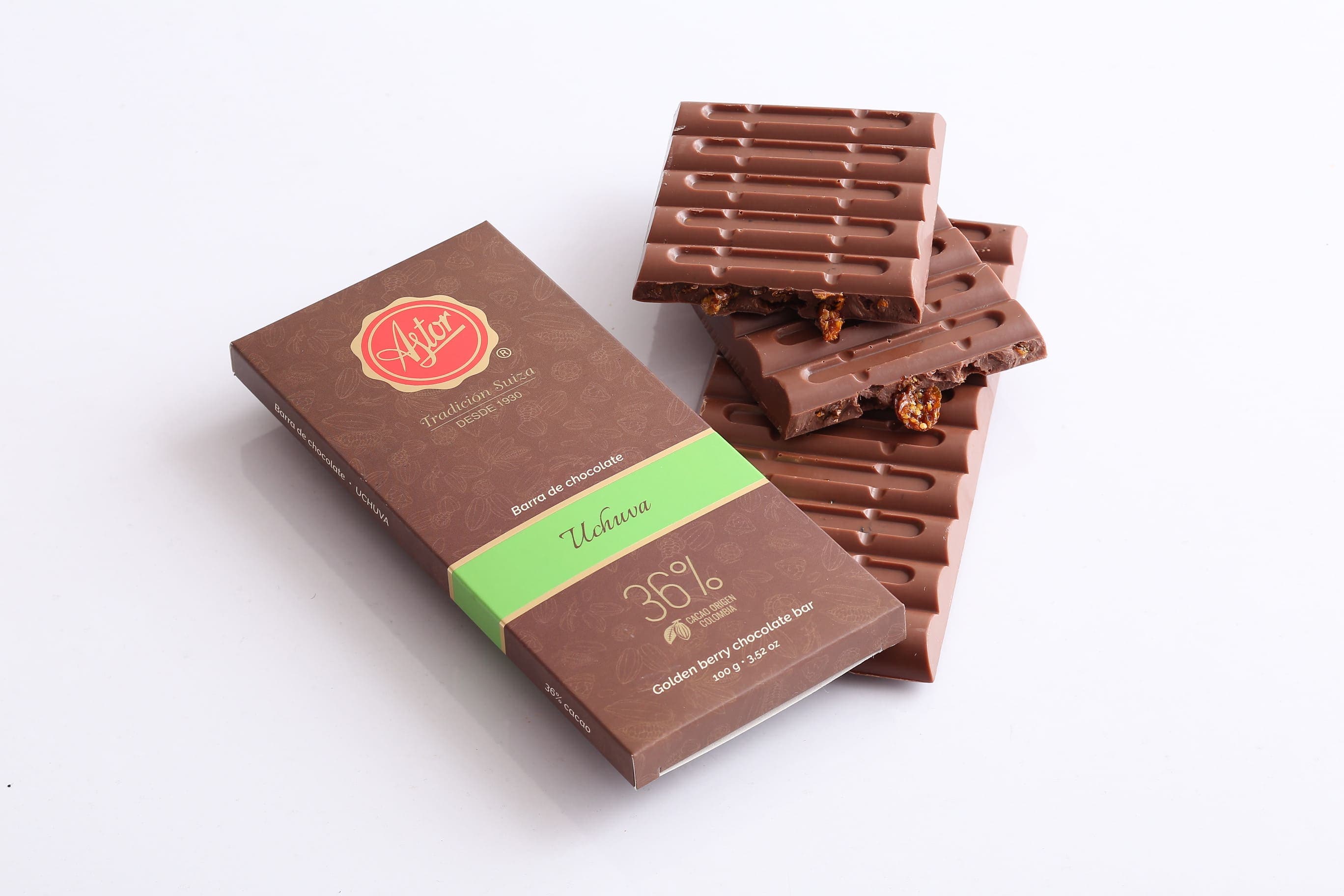 Barra de Chocolate Uchuva Deshidratada