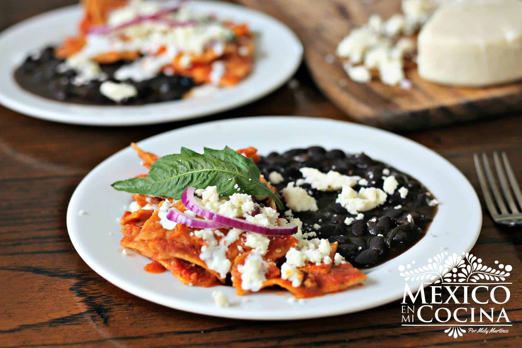 Chilaquiles con Pollo