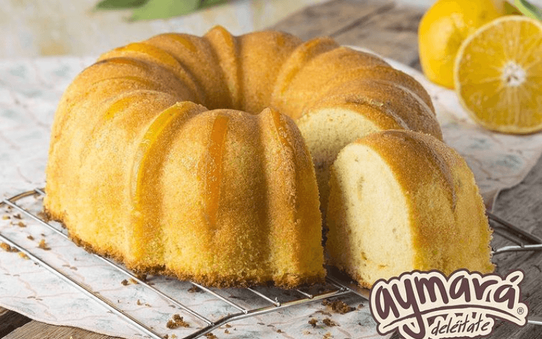 Torta de naranja sin azúcar pequeña