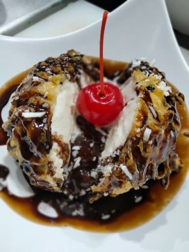 Helado frito