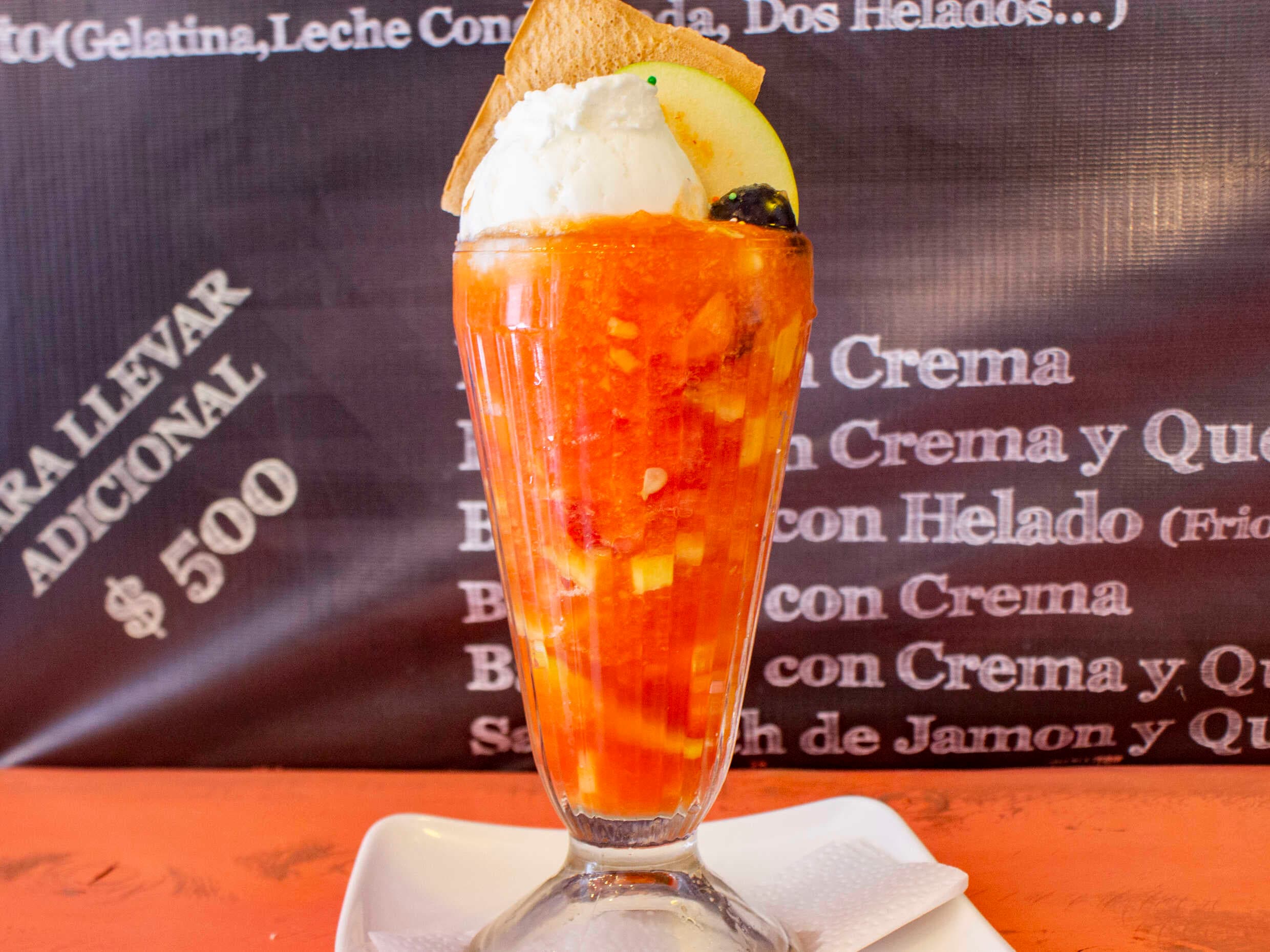 Salpicón con Helado