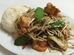 Langostinos con Frejolitos