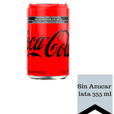 COCA COLA SIN AZUCAR 355ML