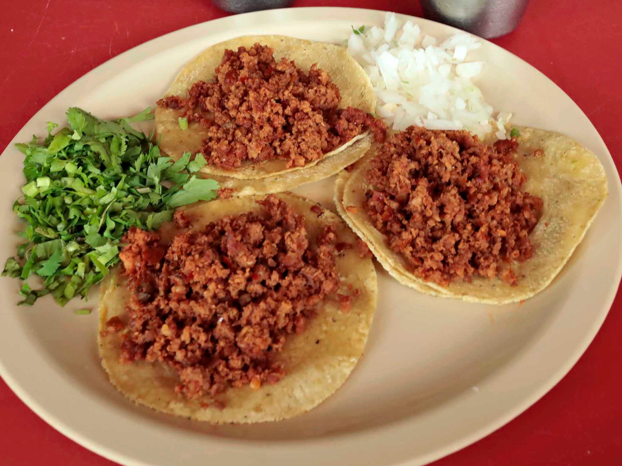 Orden de Chorizo con Queso Porción para 5 Tacos