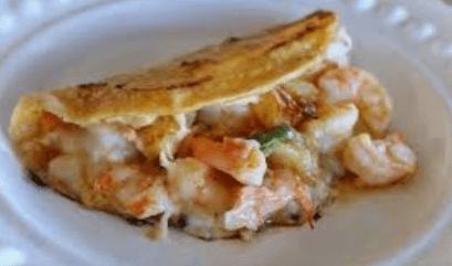 Taco de Camaron con queso