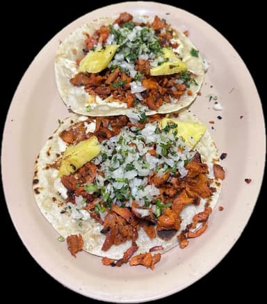 Taco de Tortilla de Harina con Pastor