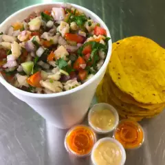 1/2 LITRO DE CEVICHEMANGO CAMARON