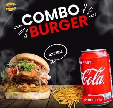 Combo-Hamburguesa Pequeña + Papas + Gaseosa