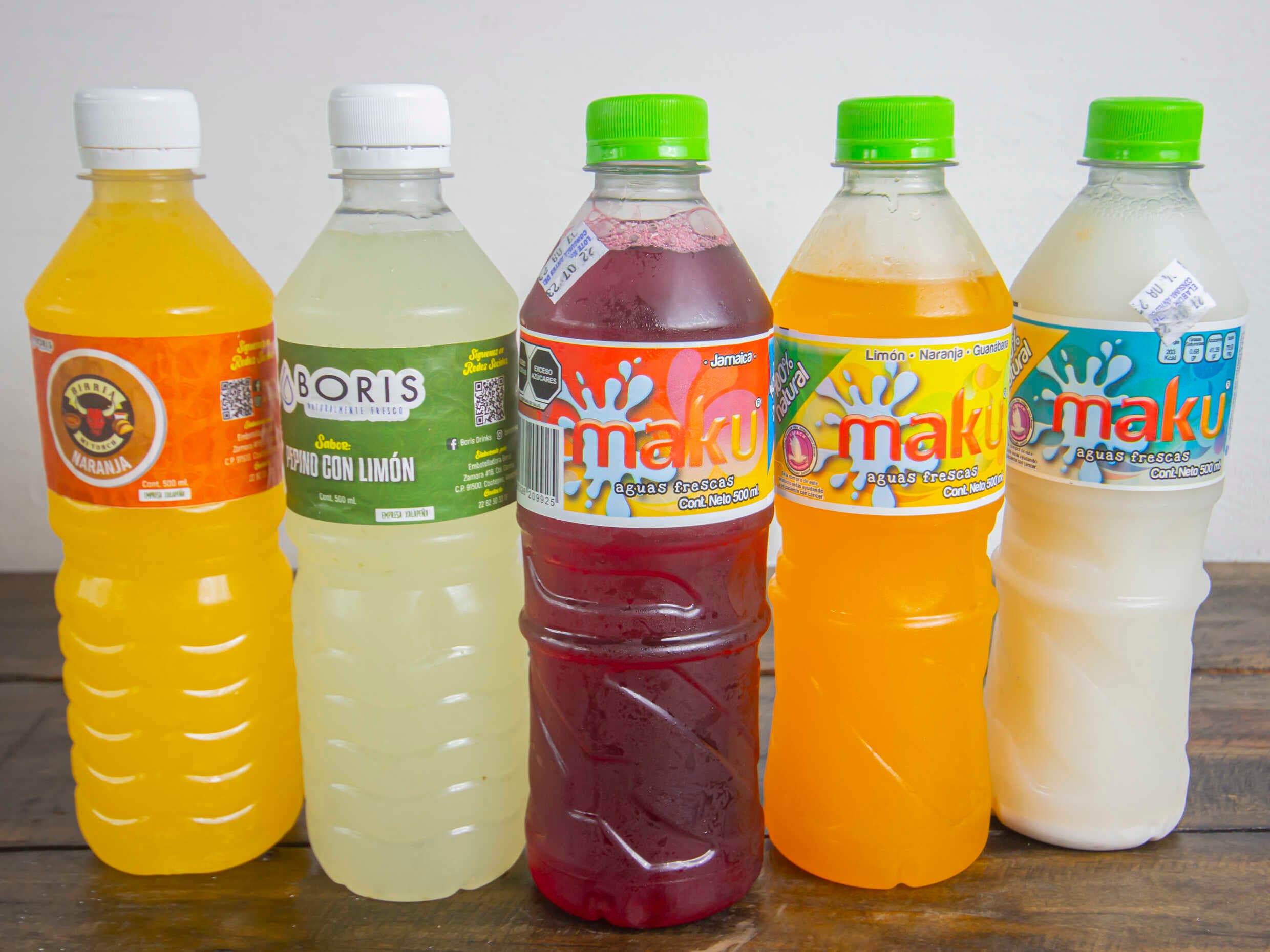 Aguas de sabor naturales embotelladas 500 ml