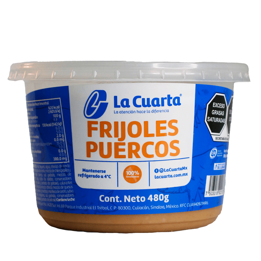 FRIJOLES PUERCOS LA CUARTA 480g