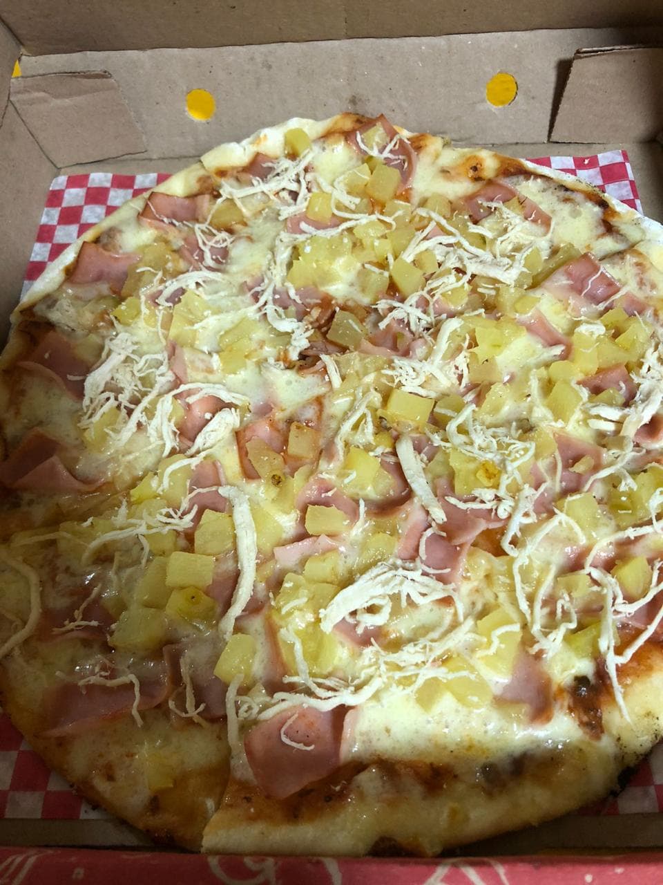 Pizza Medium Combinada Hawaiana / Pollo