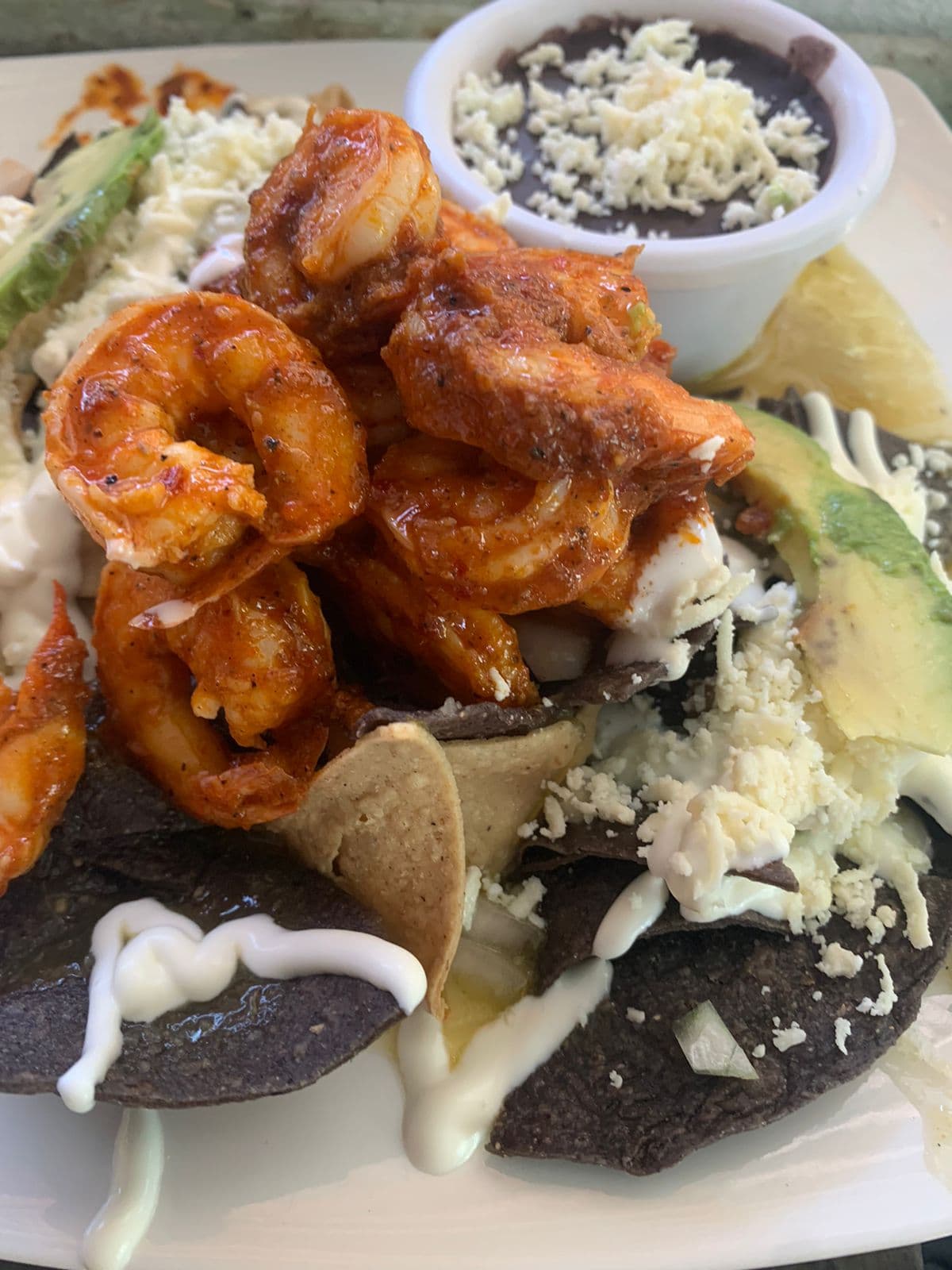 Chilaquiles con Camarón