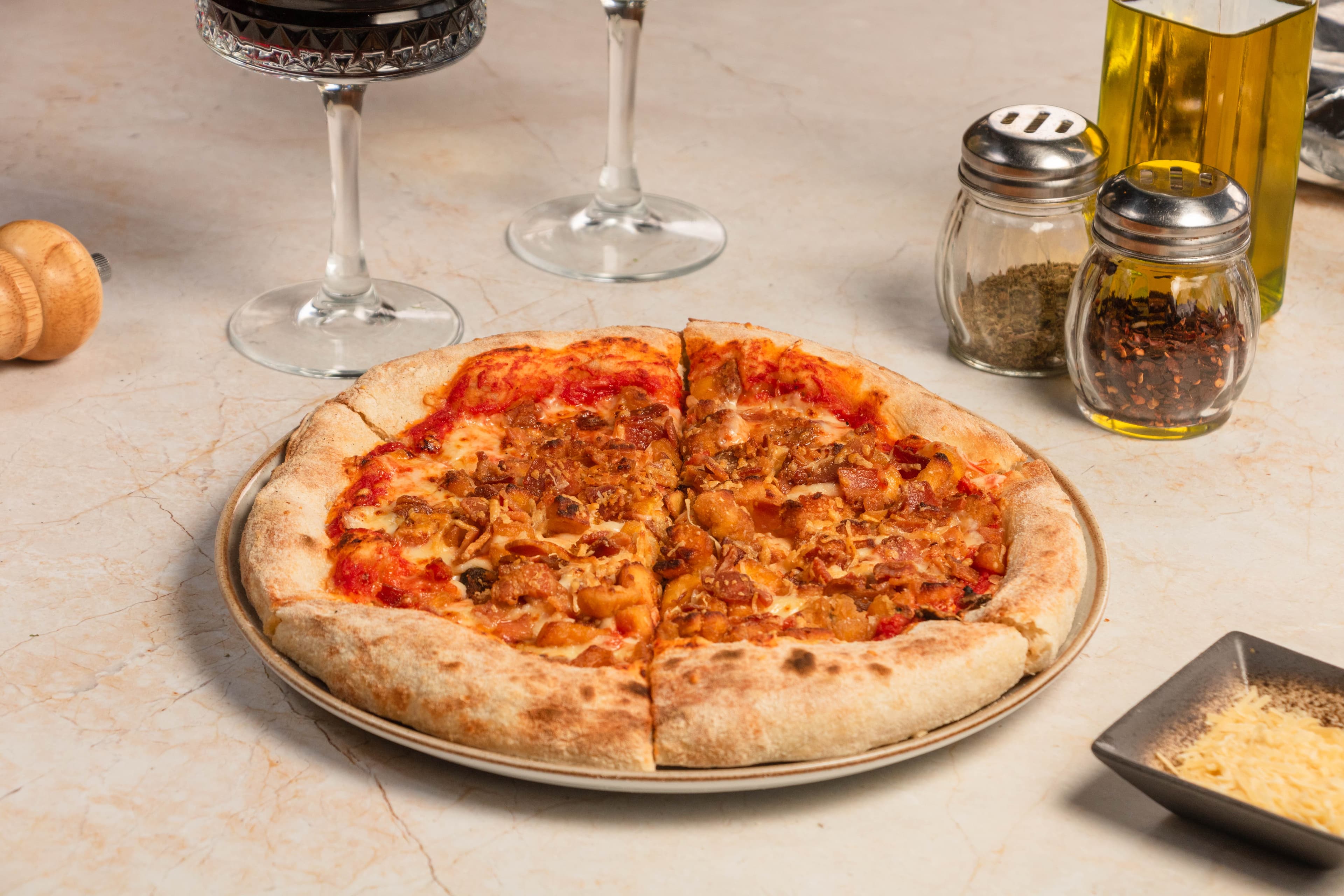 Pizza Maduro e Panceta