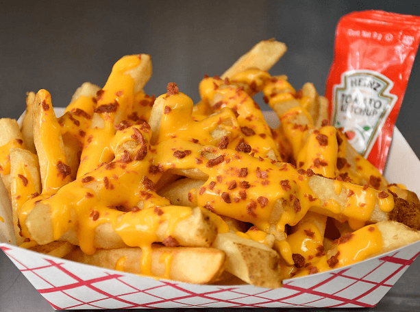 Papas con Queso y Tocino