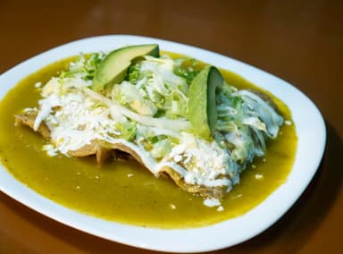 Enchiladas Verdes.