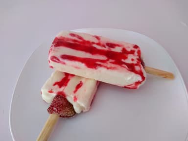 Paleta de Fresas con Crema