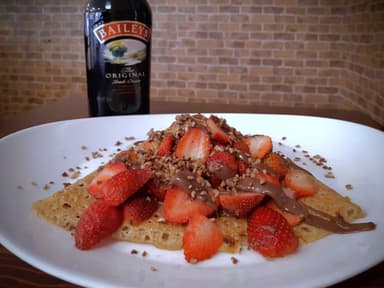 Nutella más Fresa más Nuez y Baileys