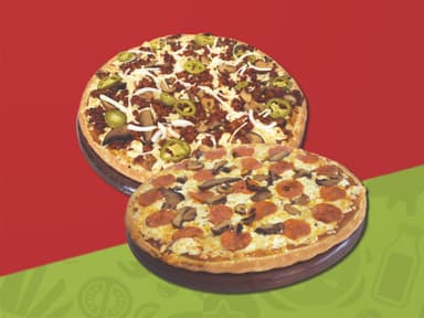 Combo Pareja: Dos Pizzas Medianas