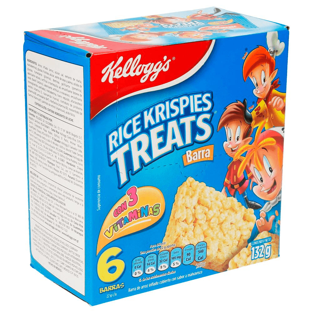 Rice Krispies Treats Kellogg´s Barras de Cereal 132 grs