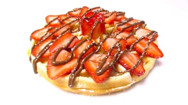 Waffle con Nutella y Fresa