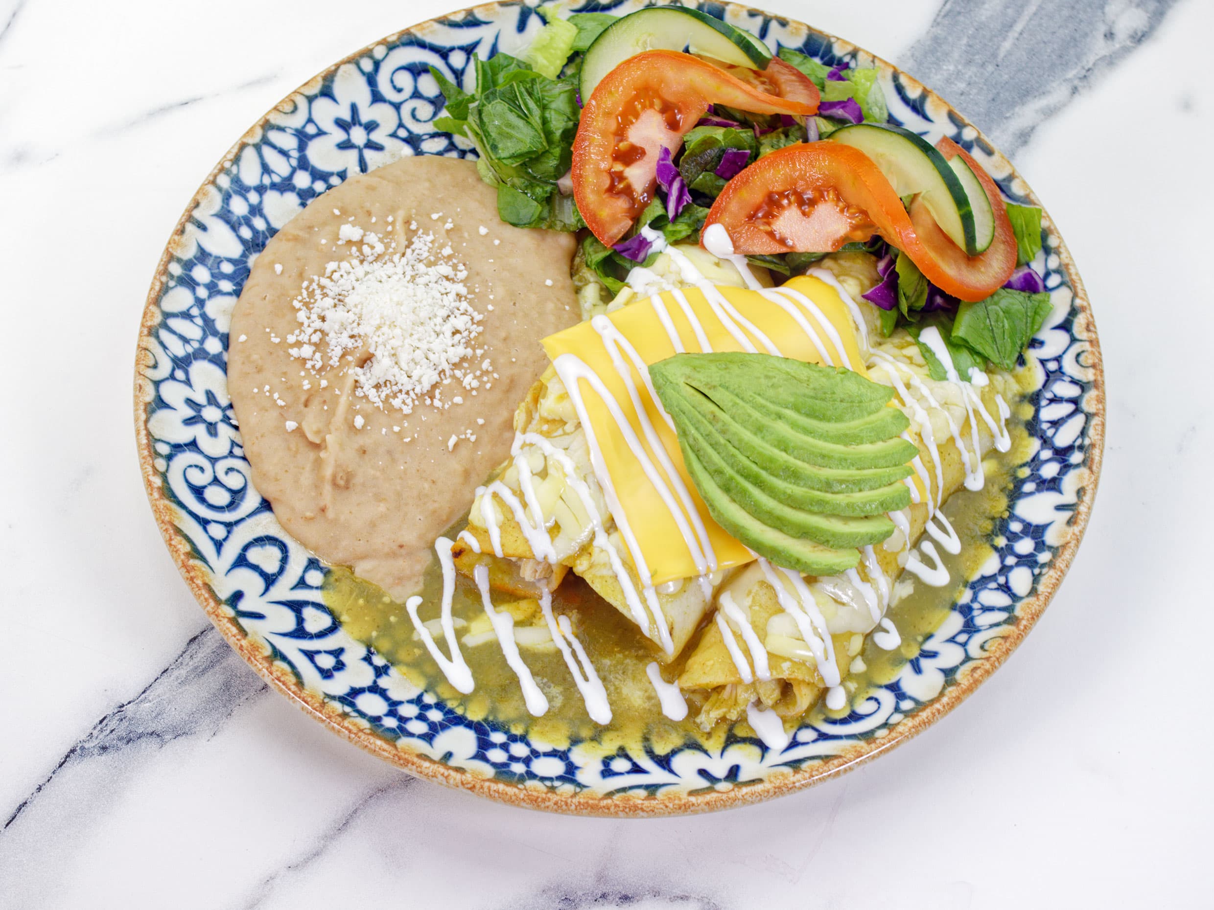 Enchiladas Suizas de Pollo