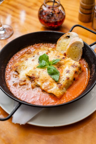 Canelones Pollo y Champiñones