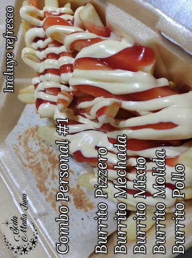 Combo Personal Burrito Carne Mechada