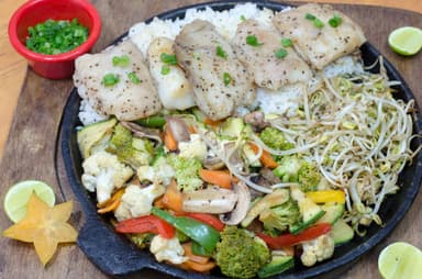 Tepan Pollo o Pescado