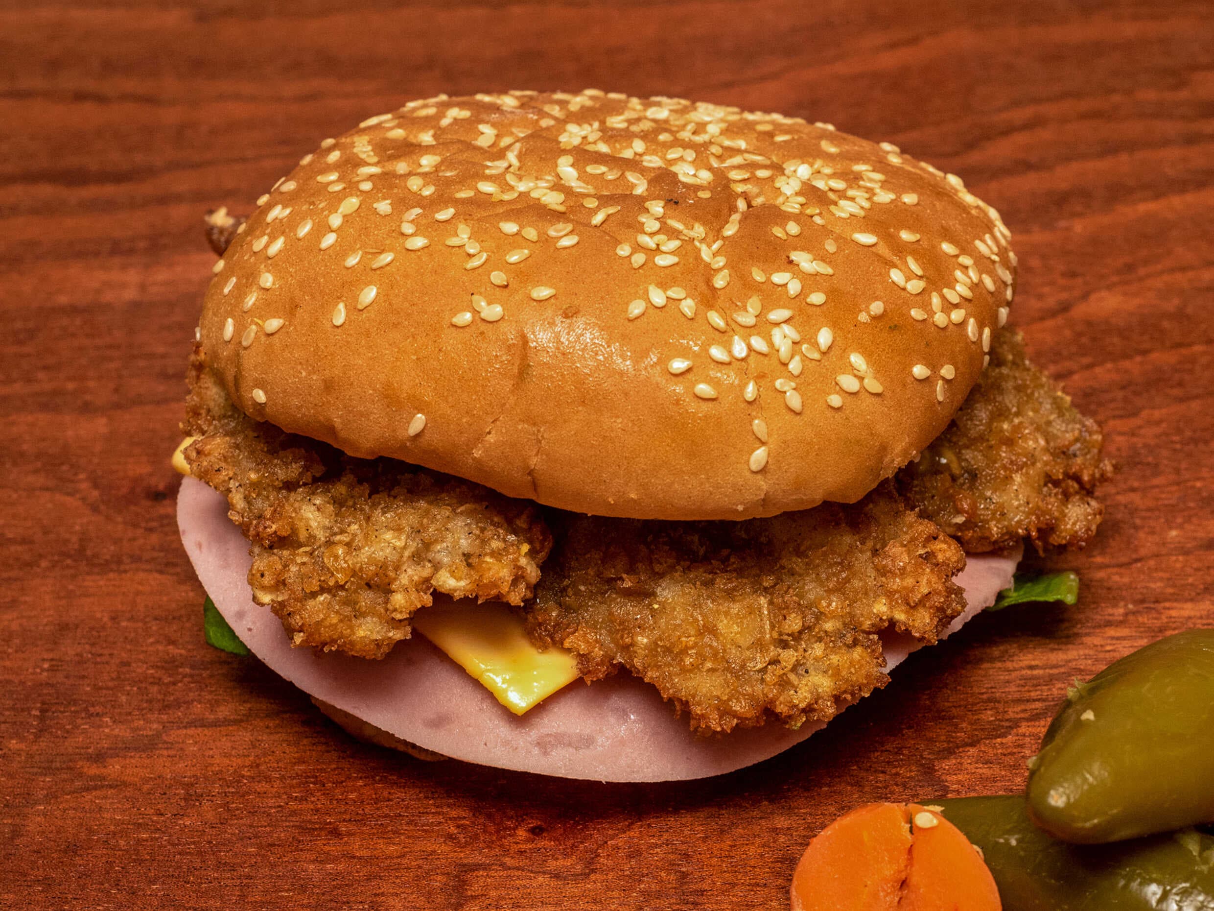 Hamburguesa de Camarón + Papas + Refresco