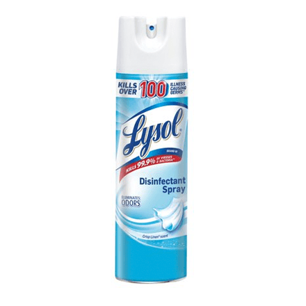 Desinfectante Aerosol Lysol Crisp Linen Botella 354 ml