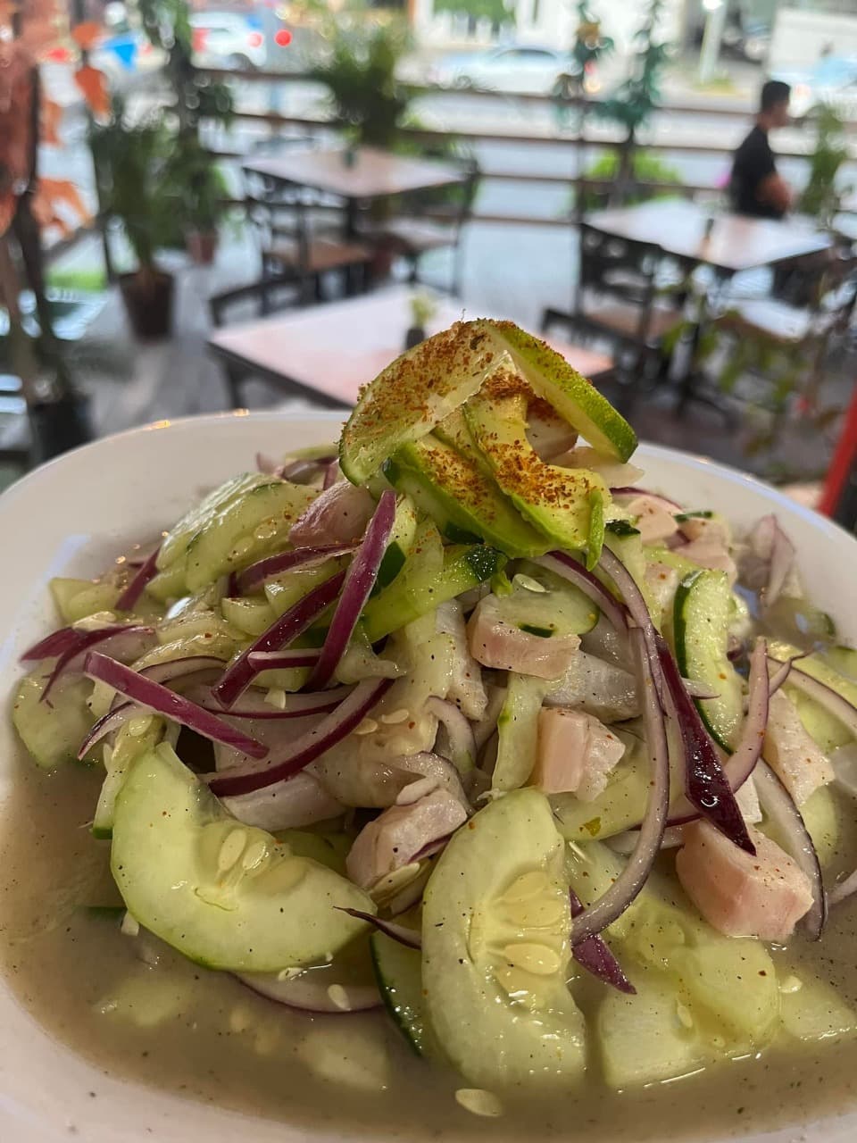 Ceviche de Pescado en Cuadros