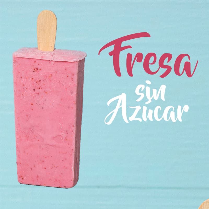 Paleta de Fresa Sin Azúcar