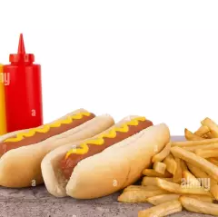 Hotdogs 1 con Papas 1 Sin Papas