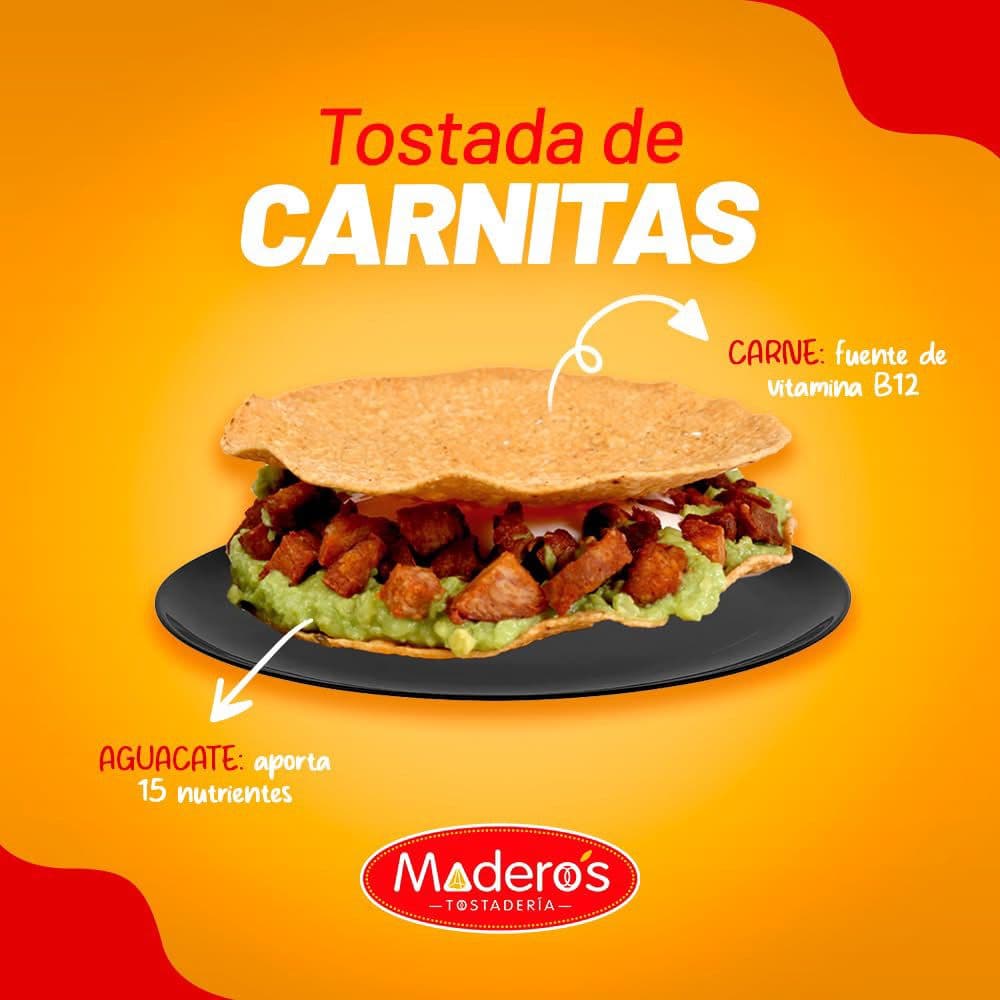 Combo de Tostada con Carnitas