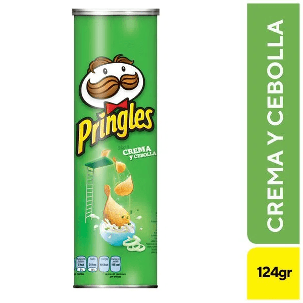 PAPAS PRINGLES CREMA Y CEBOLLA 124gr