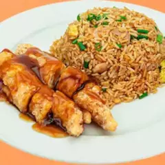 Enrollado con Salsa Ostión(sin verduras)