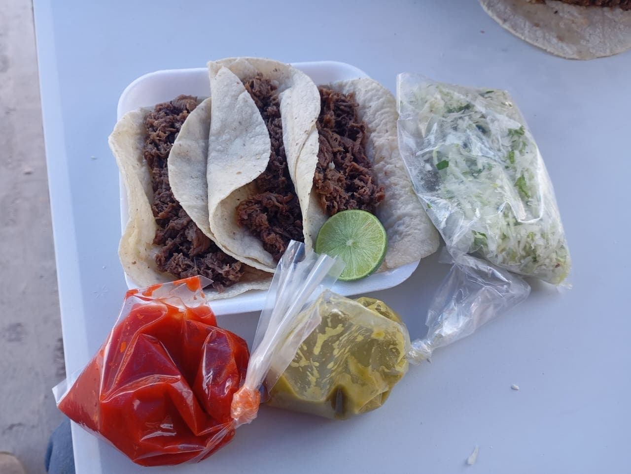 4 Tacos de Barbacoa