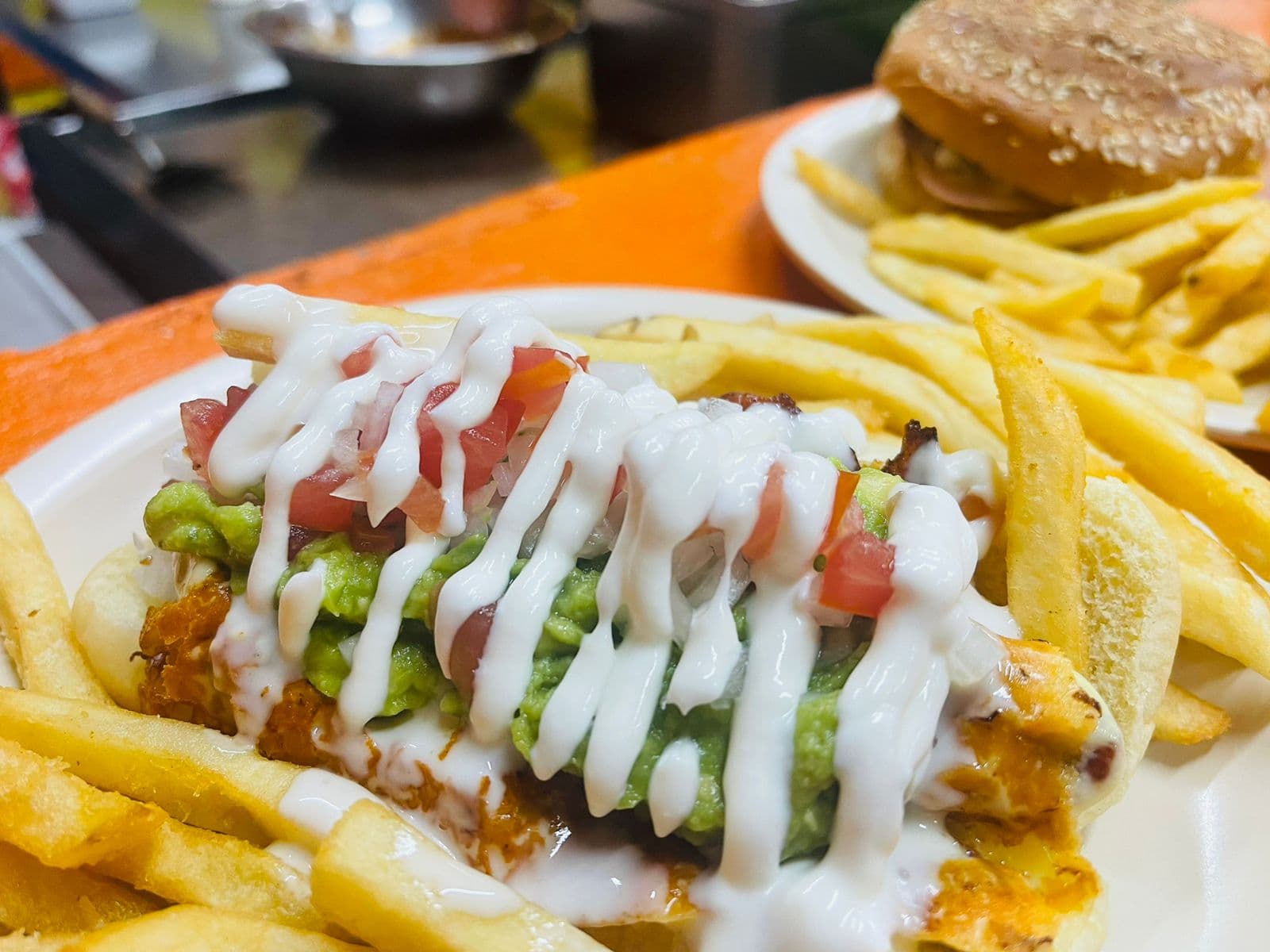 Hot Dog Chorizo con Papas