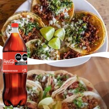 COMBO COCA-COLA+TACOS + REFRESCOS FAMILIAR 2