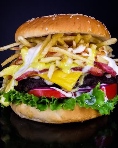 Hamburguesa Casera Royal de Carne